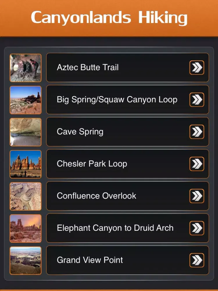 Hiking in Canyonlands National Park iPad  스크린샷