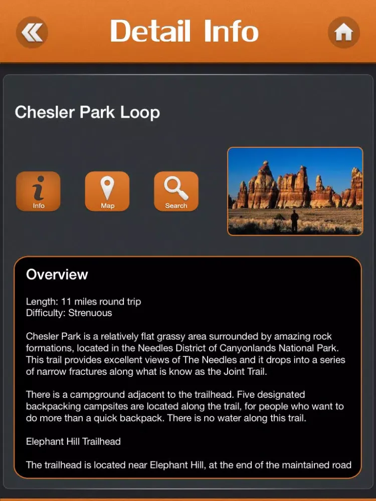 Hiking in Canyonlands National Park iPad  스크린샷