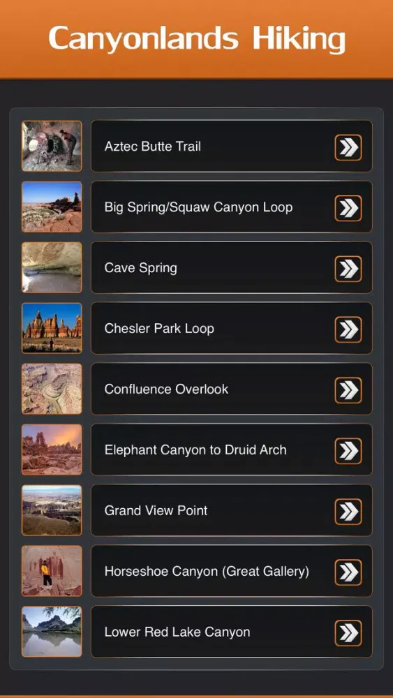 Hiking in Canyonlands National Park 스크린샷