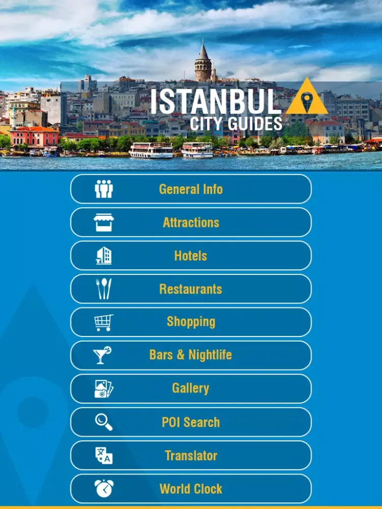 Tangkapan layar Istanbul Tour Guide iPad 