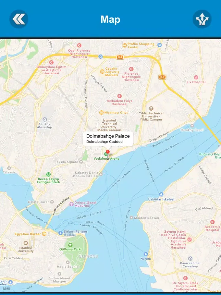 Tangkapan layar Istanbul Tour Guide iPad 