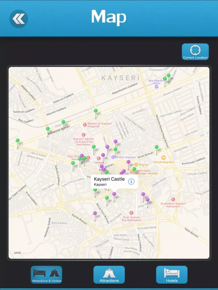 Zrzuty ekranu Kayseri Travel Guide iPad 