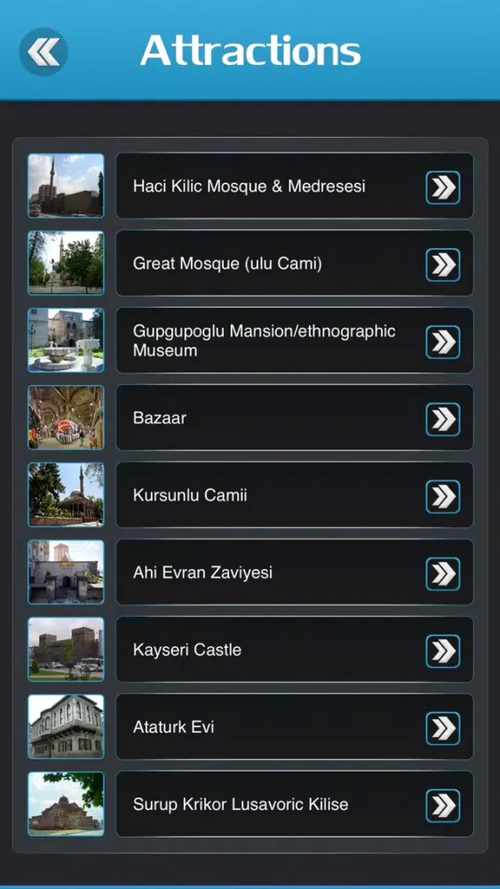 Zrzuty ekranu Kayseri Travel Guide