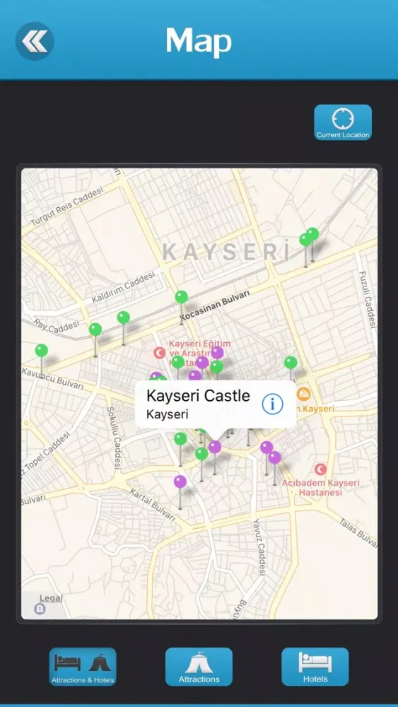 Zrzuty ekranu Kayseri Travel Guide
