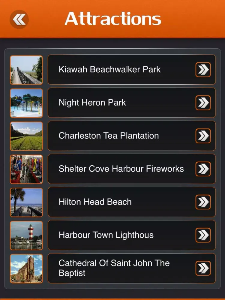 Скриншоты Kiawah Island Travel Guide iPad 