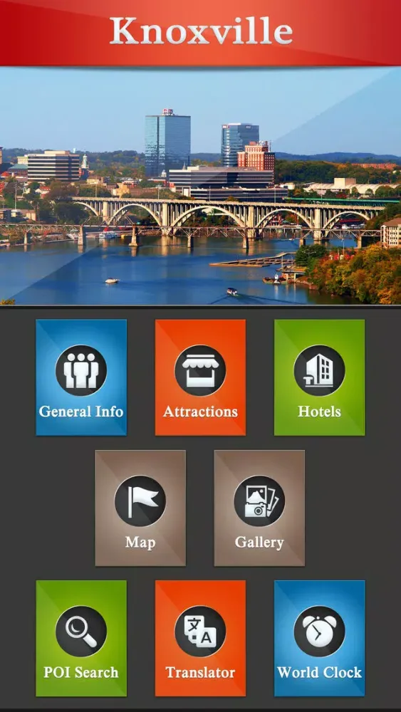 Ảnh chụp màn hình của Knoxville City Guide