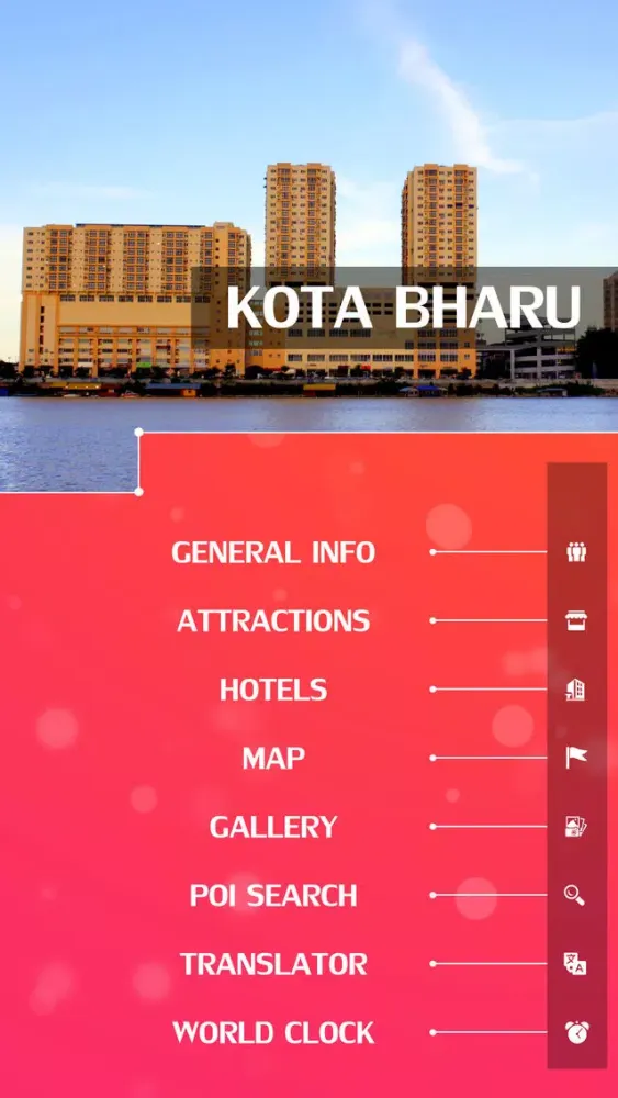 Capturas de tela do Kota Bharu Travel Guide