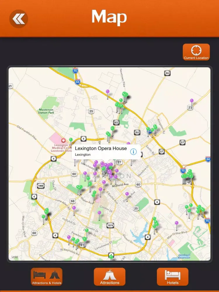 Lexington City Travel Guide iPad 应用截图