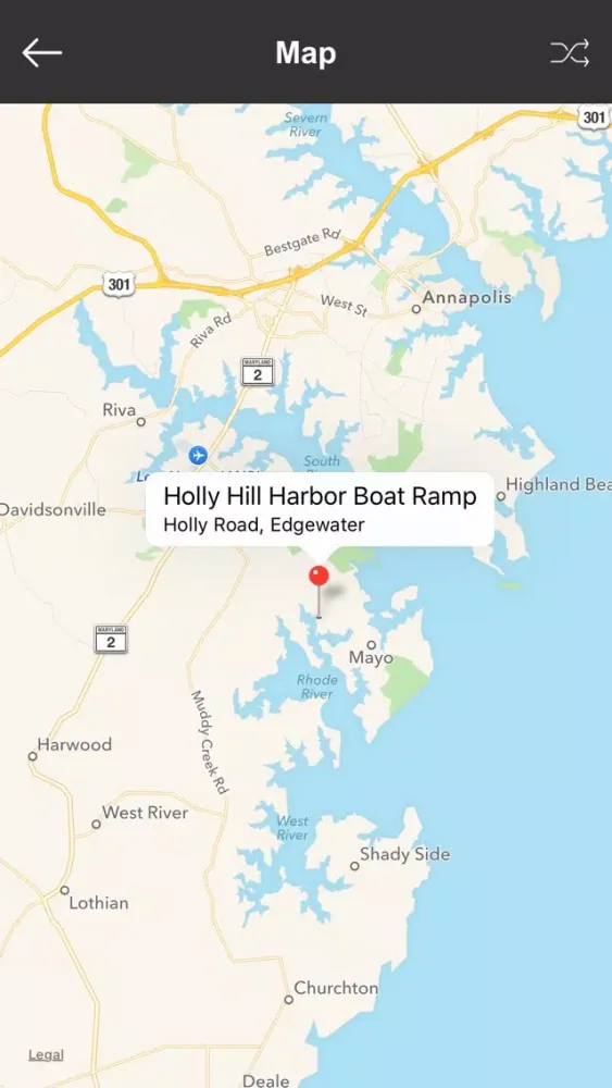 Captures d'écran de Maryland Boat Ramps & Fishing Ramps