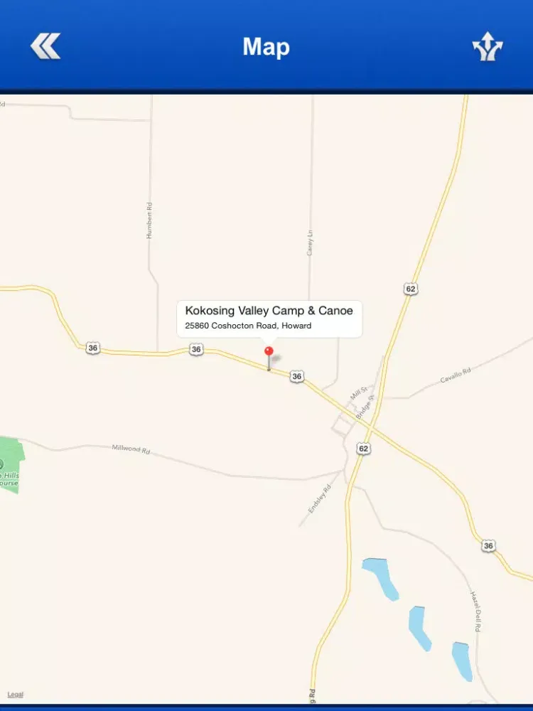 ภาพหน้าจอของ Ohio Campgrounds and RV Parks iPad 