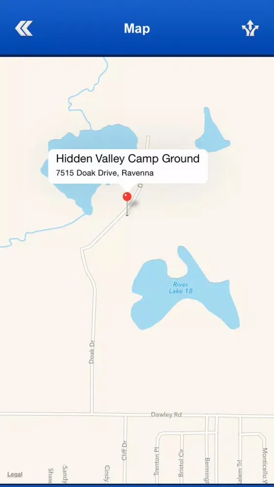 ภาพหน้าจอของ Ohio Campgrounds and RV Parks