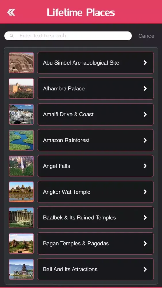 Capturas de pantalla de Places You Must See in Your Lifetime