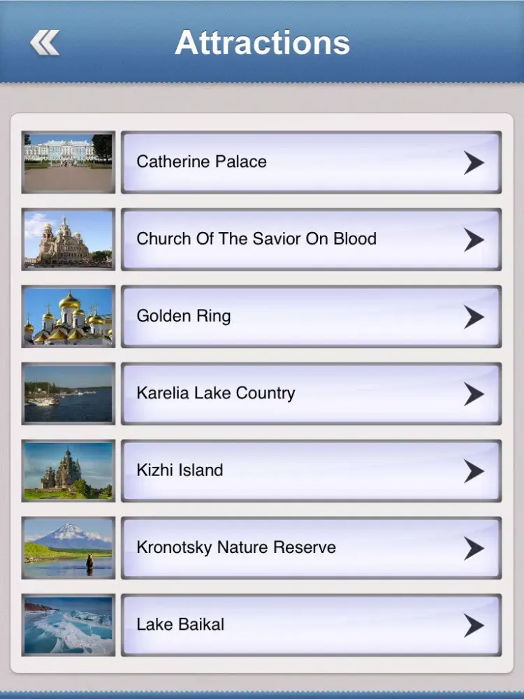 Ảnh chụp màn hình của Russia Offline Travel Guide iPad 