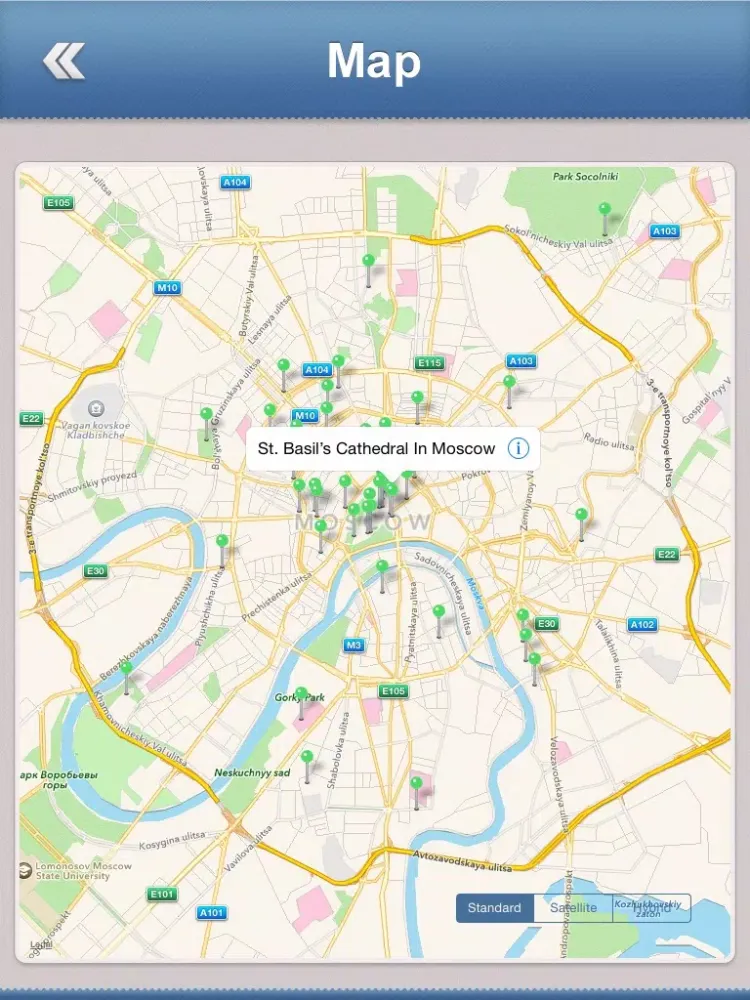 Ảnh chụp màn hình của Russia Offline Travel Guide iPad 