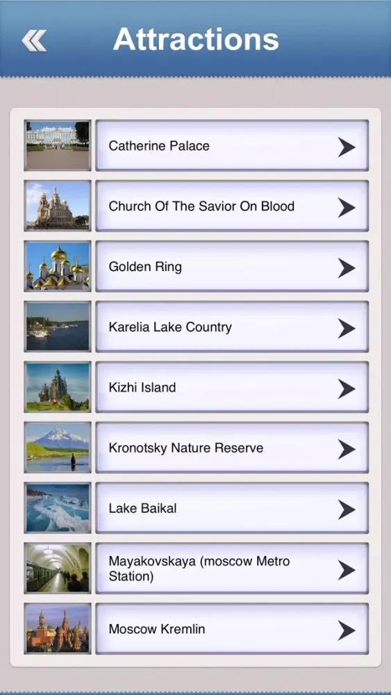 Ảnh chụp màn hình của Russia Offline Travel Guide