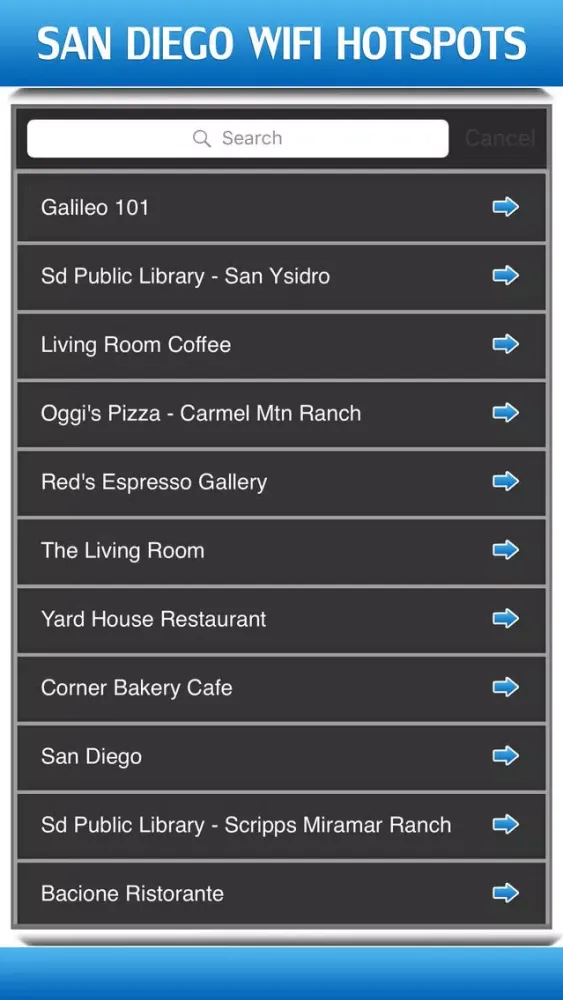 San Diego Wifi Hotspots Screenshots