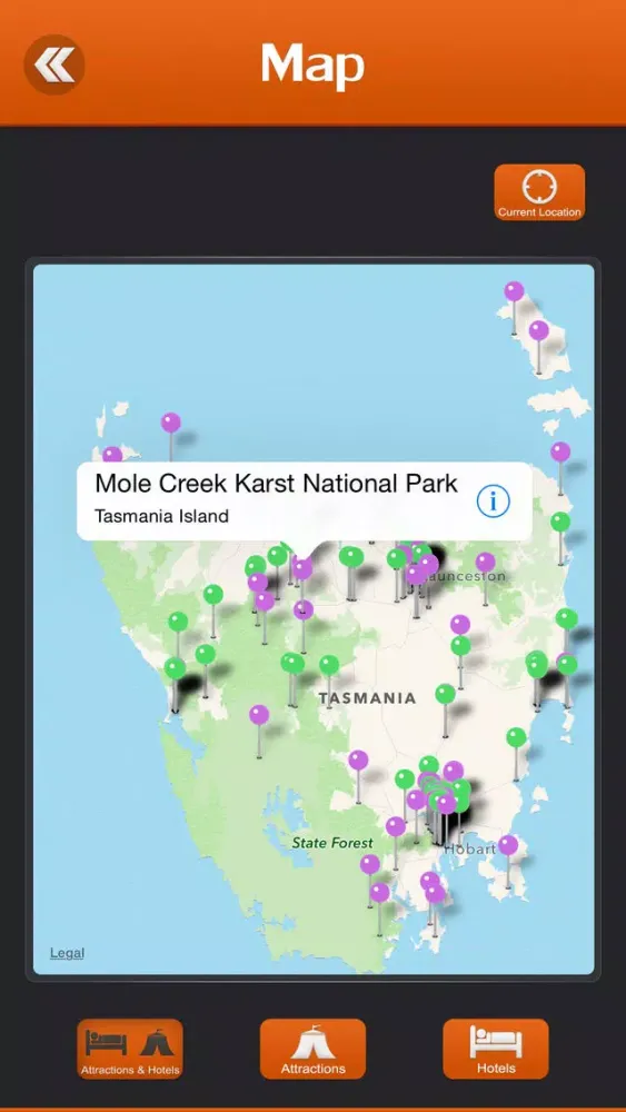 Captures d'écran de Tasmania Island Tourism Guide