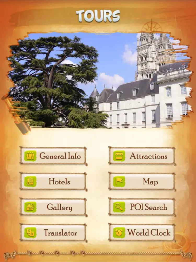 ภาพหน้าจอของ Tours CIty Guide iPad 