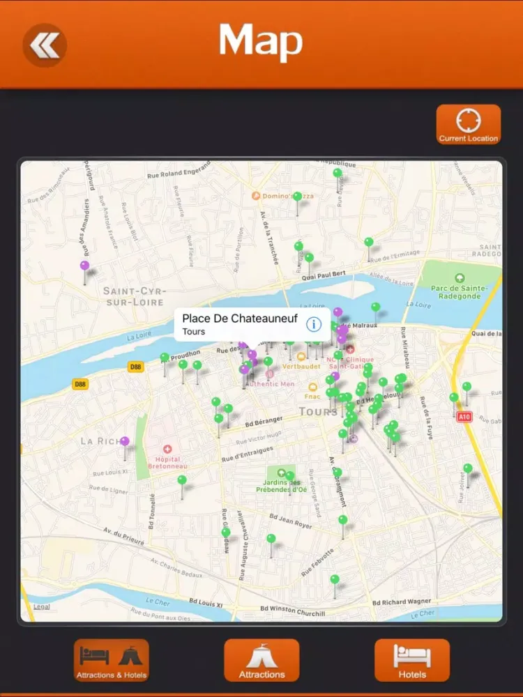 ภาพหน้าจอของ Tours CIty Guide iPad 