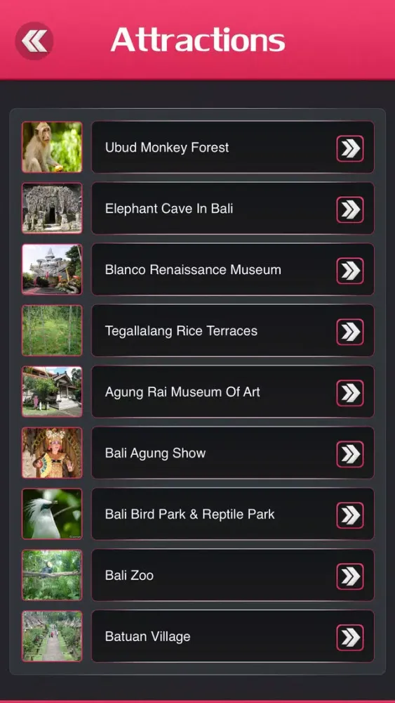 Captures d'écran de Ubud Travel Guide