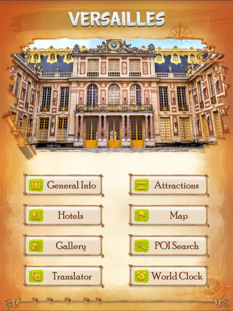 Versailles Travel Guide iPad  Screenshots
