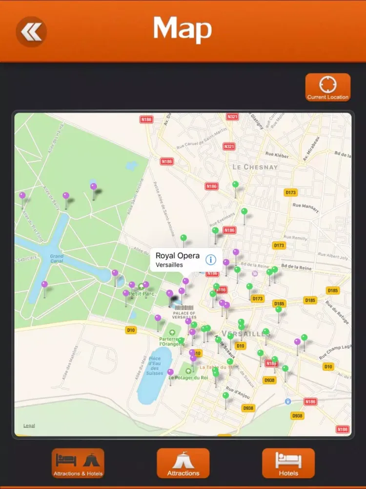 Versailles Travel Guide iPad  Screenshots