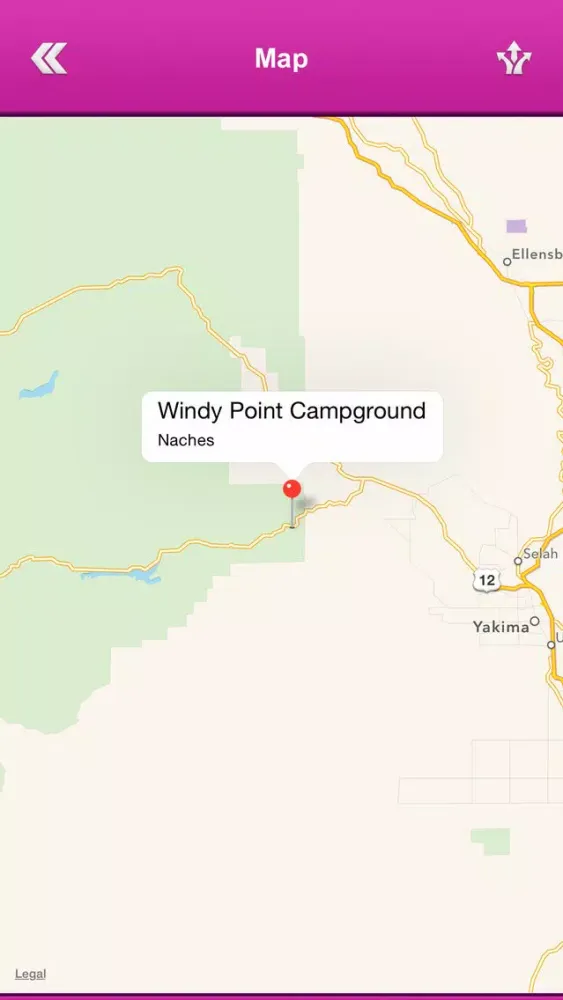 Tangkapan layar Washington Campgrounds and RV Parks