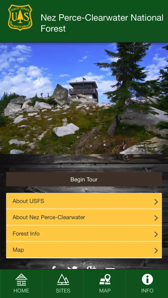Capturas de tela do Nez Perce-Clearwater NF