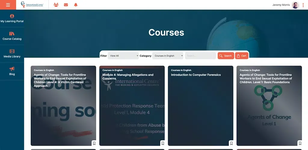 صور ICMEC Online Learning Platform