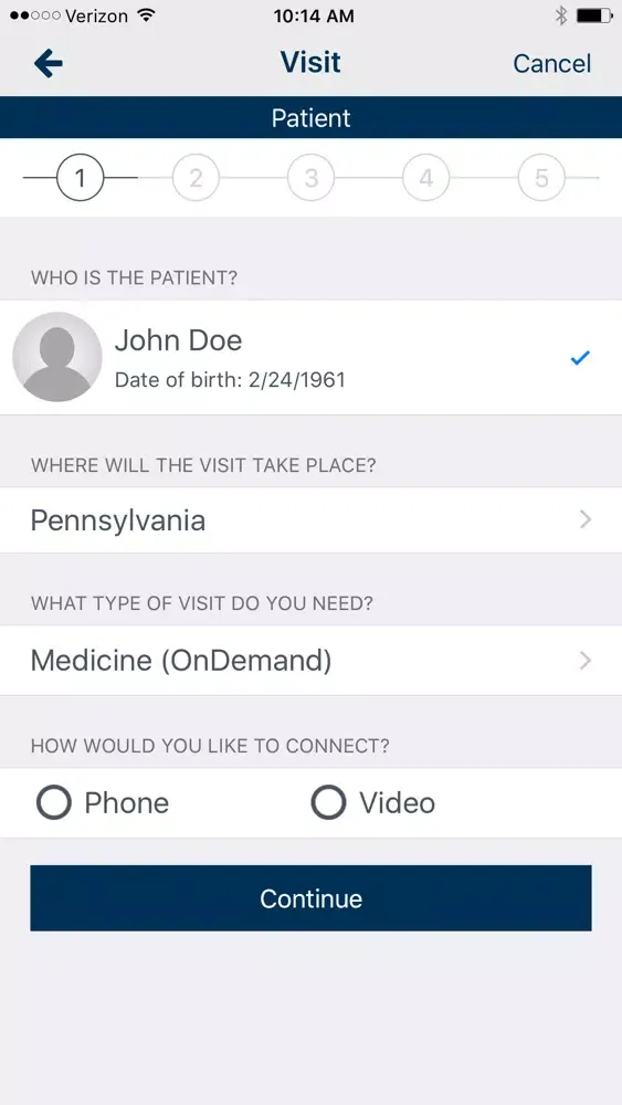 Tower Health VirtualUrgentCare Screenshots