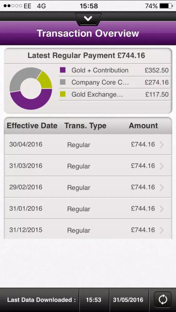 Track My Pension سکرین شاٹس