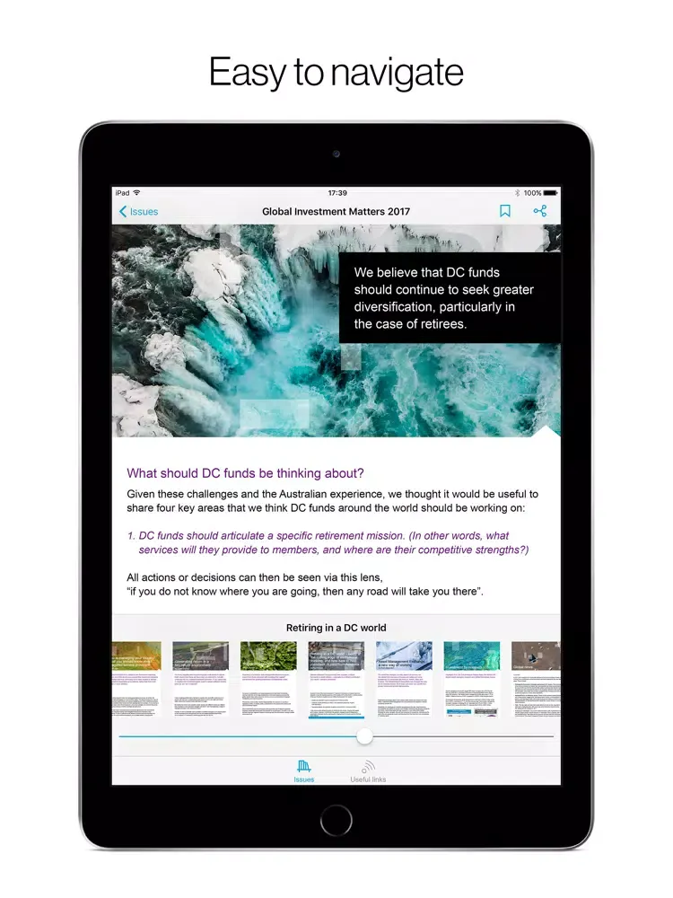 Screenshot di Pensions Briefing iPad 