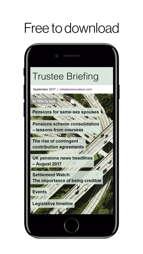 Screenshot di Pensions Briefing