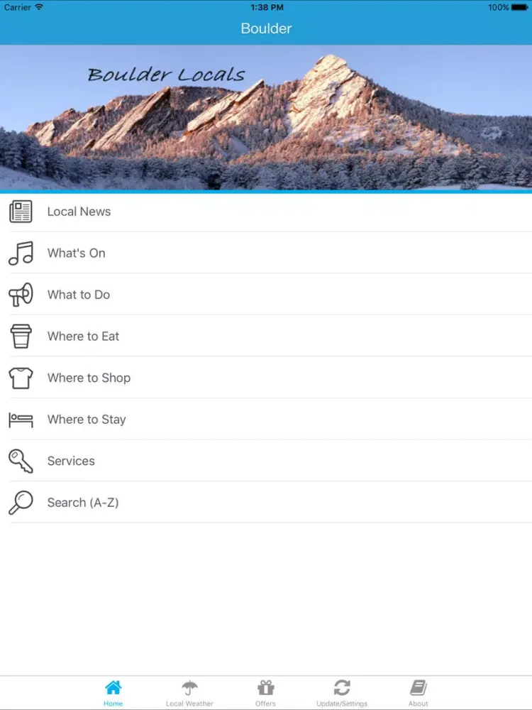 Captures d'écran de Boulder App - Local Business & Travel Guide iPad 