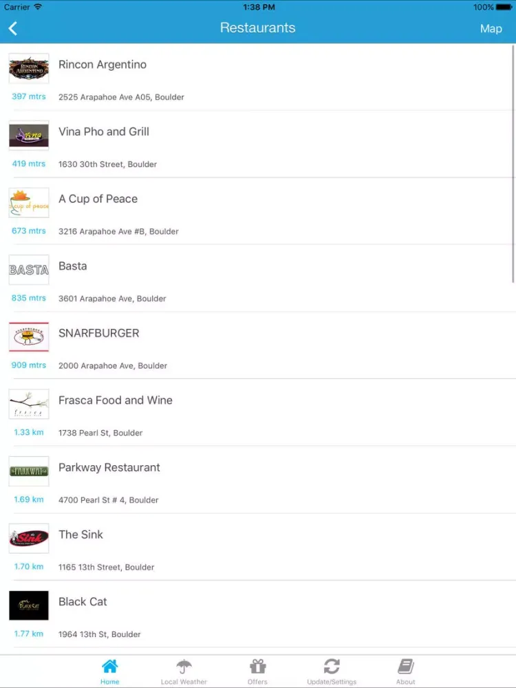 Captures d'écran de Boulder App - Local Business & Travel Guide iPad 