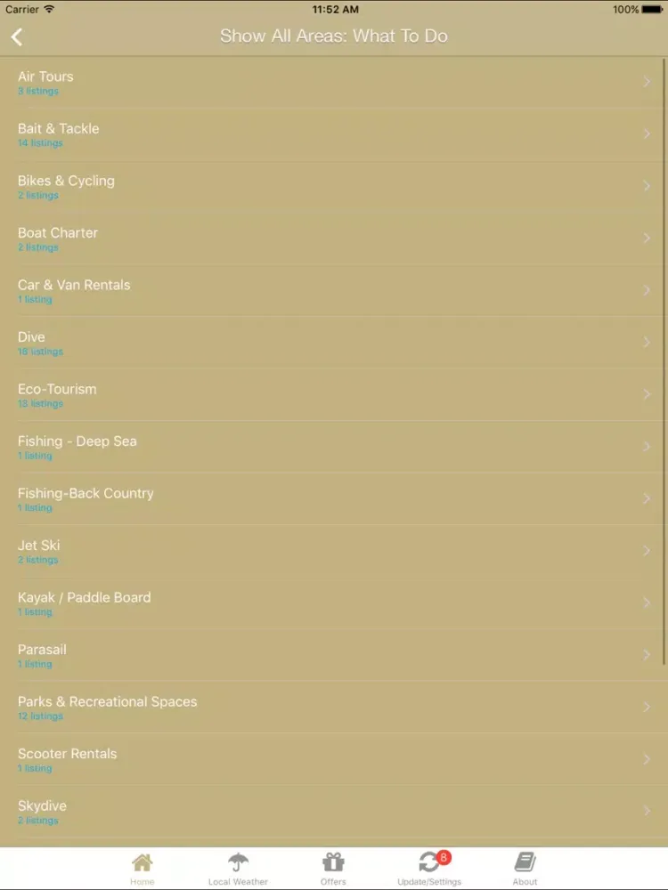 ภาพหน้าจอของ Florida Keys App iPad 