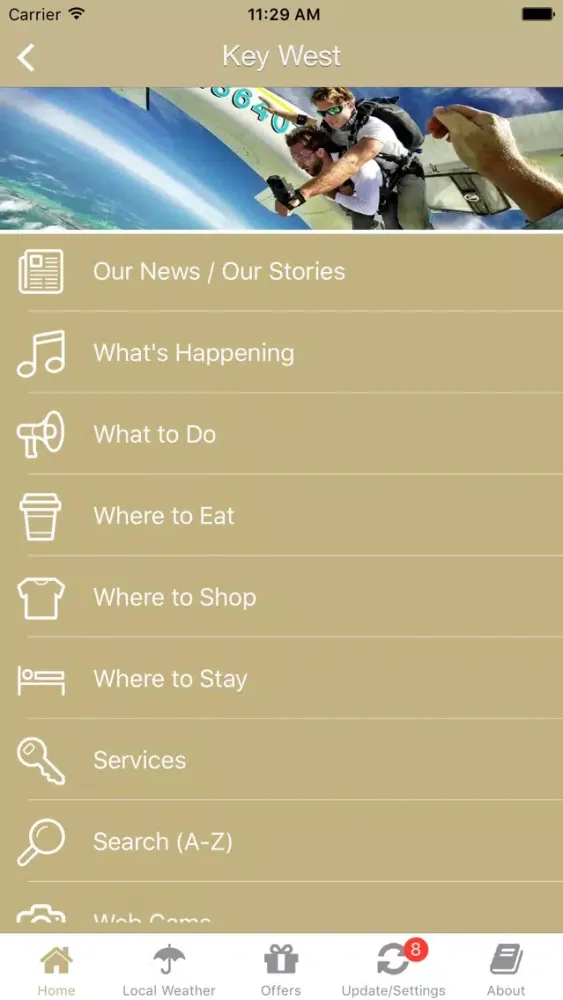 ภาพหน้าจอของ Florida Keys App