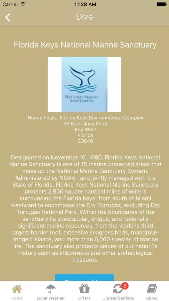 ภาพหน้าจอของ Florida Keys App