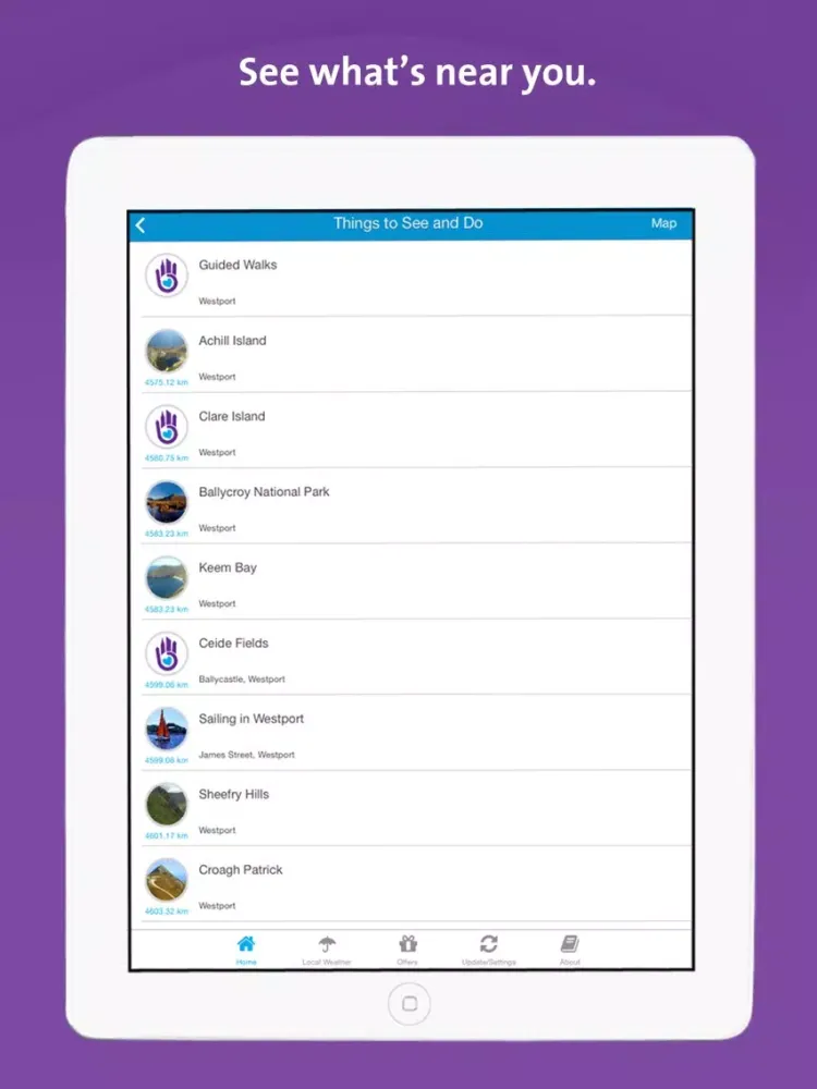 Westport App - Mayo- Local Business & Travel Guide iPad  स्क्रीनशॉट