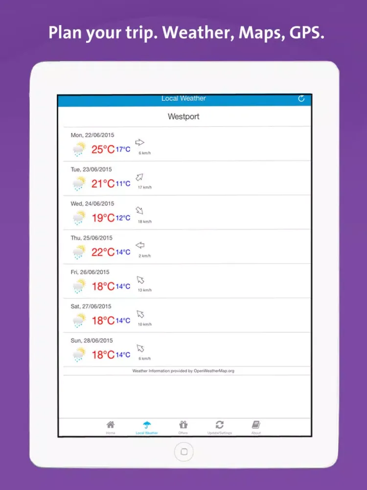 Westport App - Mayo- Local Business & Travel Guide iPad  स्क्रीनशॉट