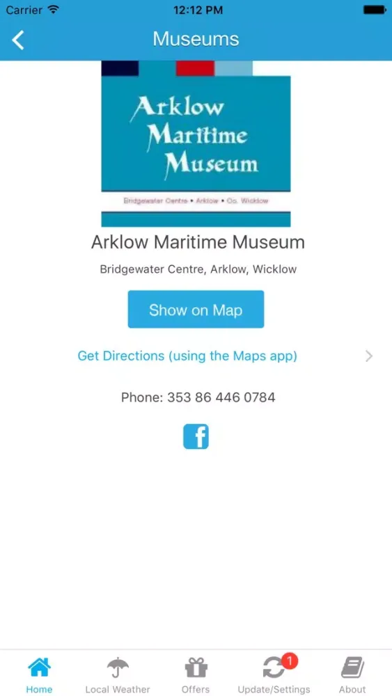 Capturas de tela do Wicklow App