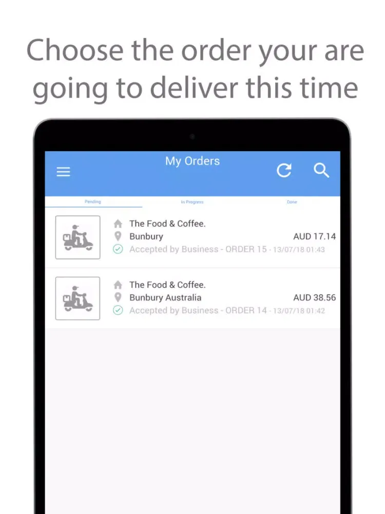 ภาพหน้าจอของ Town Driver partners iPad 