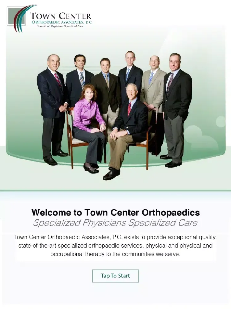 Town Center Orthopaedic Associates, P.C. iPad  スクリーンショット