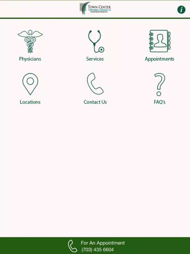 Town Center Orthopaedic Associates, P.C. iPad  スクリーンショット