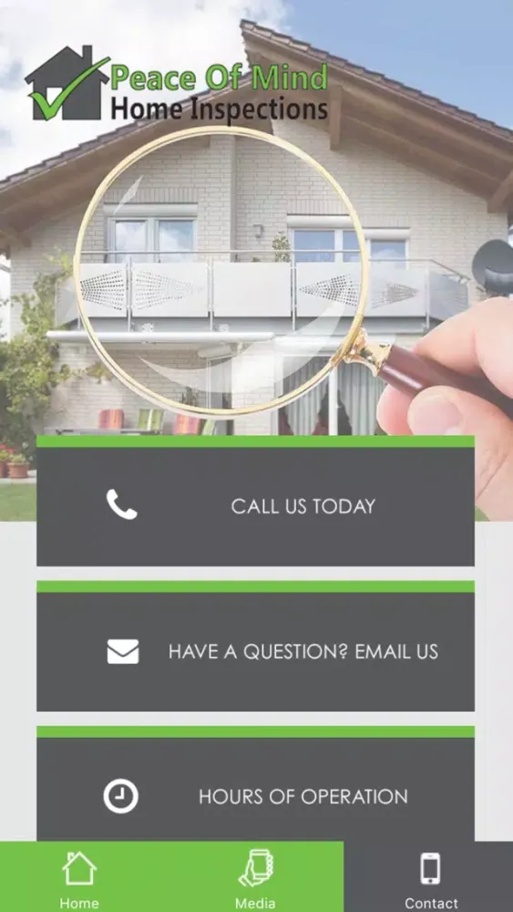 Zrzuty ekranu Peace of Mind Home Inspections