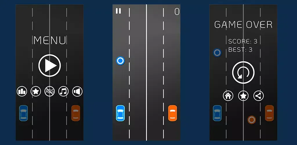 Tangkapan skrin Crash Cars - 2 Cars Racing