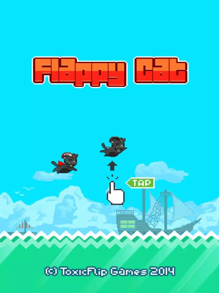 Flappy Cat: Pirate iPad  스크린샷