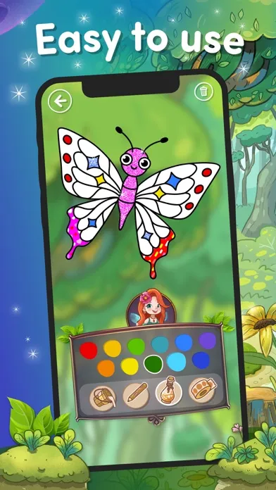 Screenshot di Fairies: Coloring fun for kids
