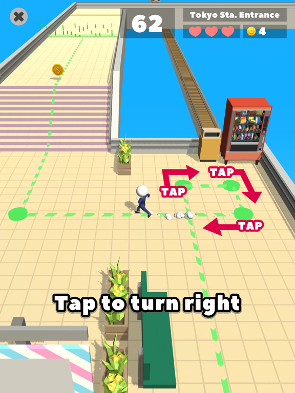 Tangkapan layar Mr. Turn Right iPad 