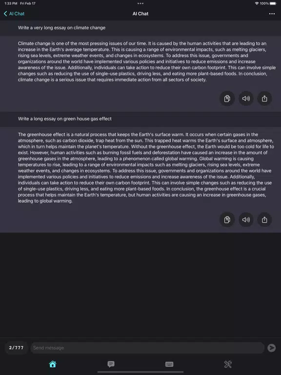 ChatBot AI Chat : Writing BOT. iPad  Ekran Görüntüleri
